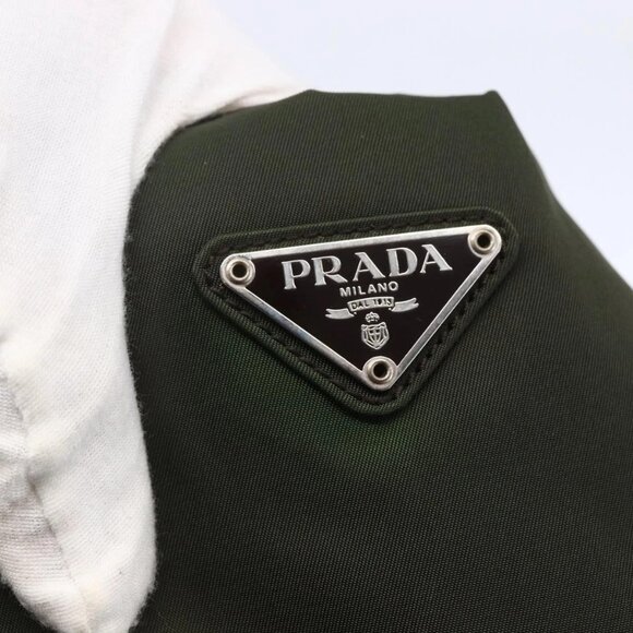 PRADA Tote Bag Nylon Khaki Auth bs30153 - Picture 12 of 16